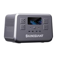 Shinegiant SG500P I Kabelloses Laden I Tragbares Kraftwerk mit 500 W und 500 Wh LiFePO4-Akku